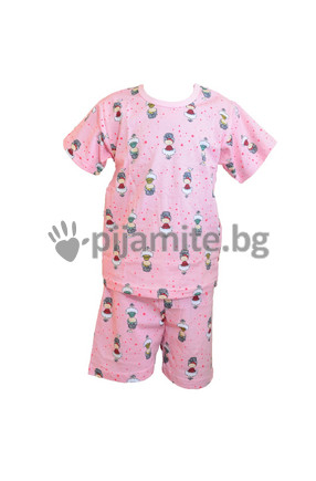 Детска пижама - трико - къс ръкав Балеринка (3-8г.) 120